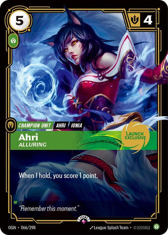 Ahri - Alluring (Launch Exclusive) (066/298) [Riftbound Promotional Cards] - The Mythic Store | 24h Order Processing