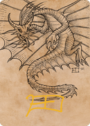 Ancient Gold Dragon Art Card (44) (Gold-Stamped Signature) [Commander Legends: Battle for Baldur's Gate Art Series] - The Mythic Store | 24h Order Processing
