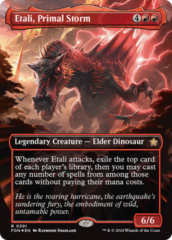 Etali, Primal Storm (Borderless) (Mana Foil) [Foundations] - The Mythic Store | 24h Order Processing