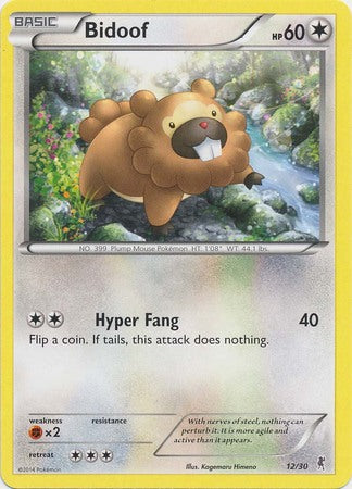 Bidoof (12/30) [XY: Trainer Kit 1 - Bisharp] - The Mythic Store | 24h Order Processing