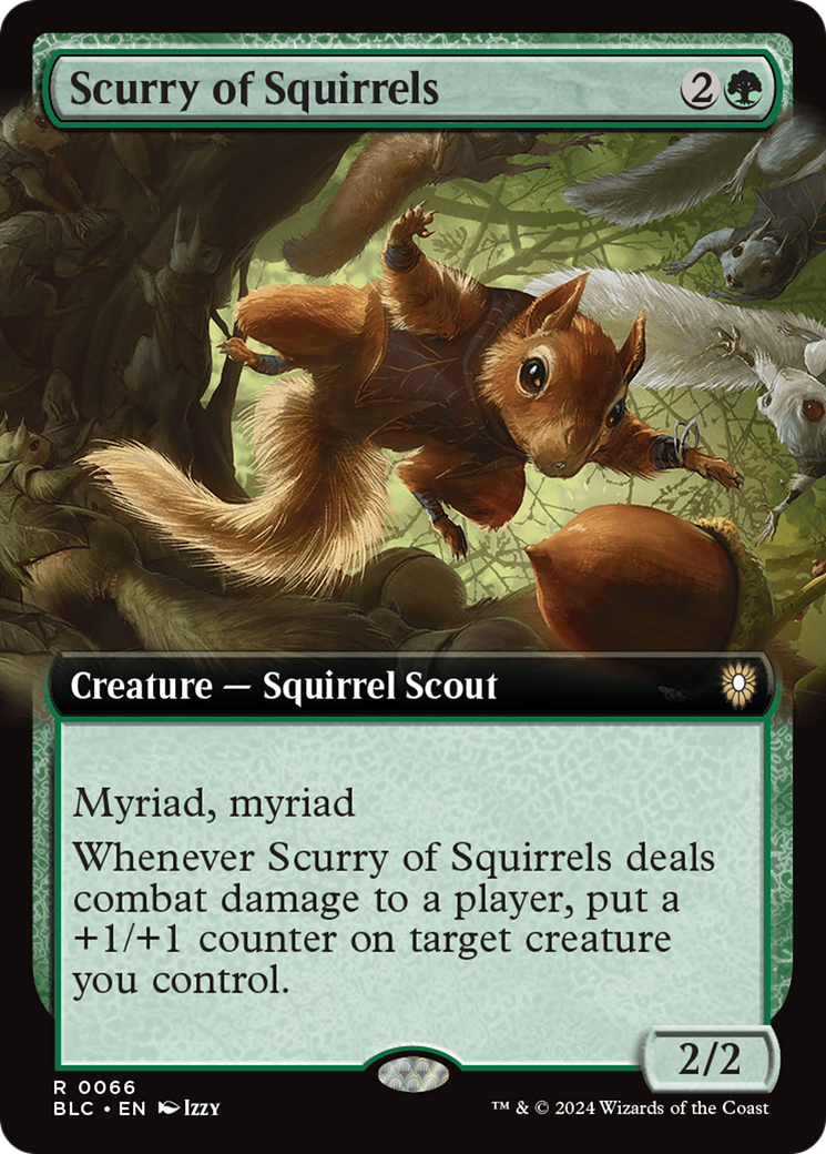 Scurry of Squirrels (Extended Art) [Bloomburrow Commander] - The Mythic Store | 24h Order Processing