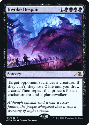 Invoke Despair [Kamigawa: Neon Dynasty Prerelease Promos] - The Mythic Store | 24h Order Processing
