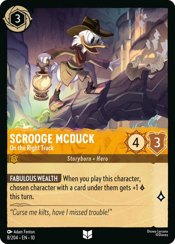 Scrooge McDuck - On the Right Track (8/204) [Whispers in the Well] - The Mythic Store | 24h Order Processing