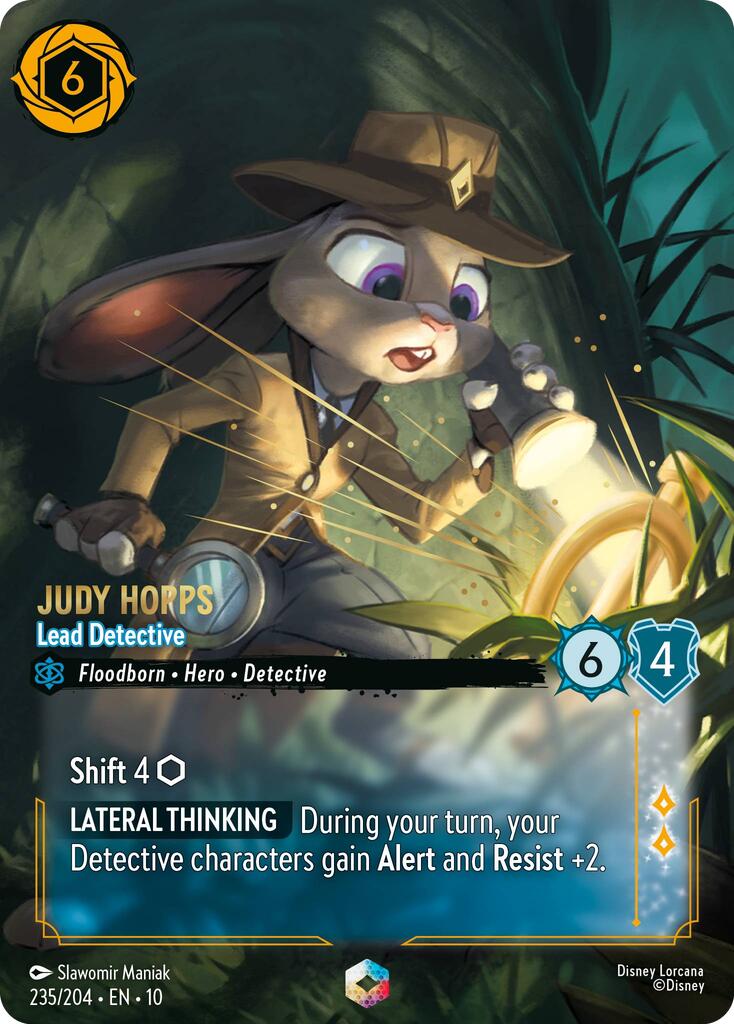 Judy Hopps - Lead Detective (Enchanted) (235/204) [Whispers in the Well] - The Mythic Store | 24h Order Processing