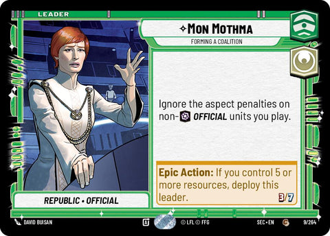 Mon Mothma - Forming a Coalition (9/264) (9/264) [Secrets of Power] - The Mythic Store | 24h Order Processing
