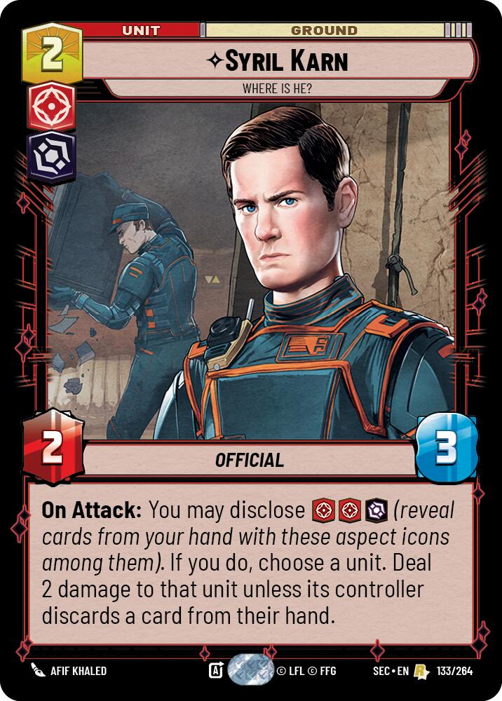 Syril Karn - Where Is He? (133/264) (133/264) [Secrets of Power] - The Mythic Store | 24h Order Processing