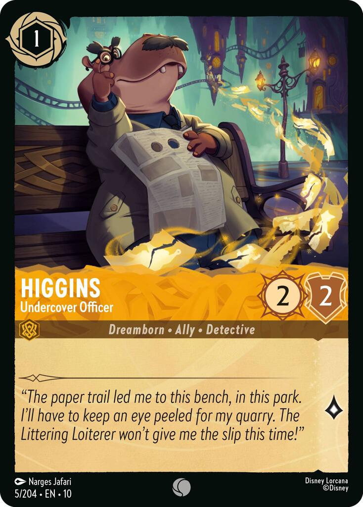 Higgins - Undercover Officer (5/204) [Whispers in the Well] - The Mythic Store | 24h Order Processing