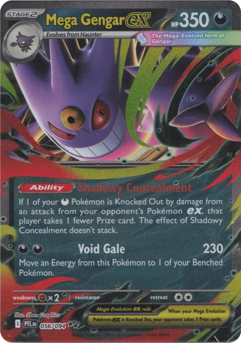 Mega Gengar ex (056/094) [Mega Evolution: Phantasmal Flames] - The Mythic Store | 24h Order Processing