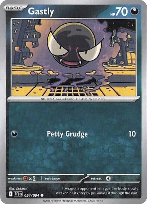 Gastly (054/094) (Reverse Holo) [Mega Evolution: Phantasmal Flames] - The Mythic Store | 24h Order Processing