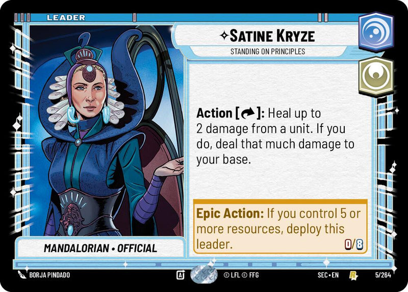 Satine Kryze - Standing on Principles (5/264) (5/264) [Secrets of Power] - The Mythic Store | 24h Order Processing