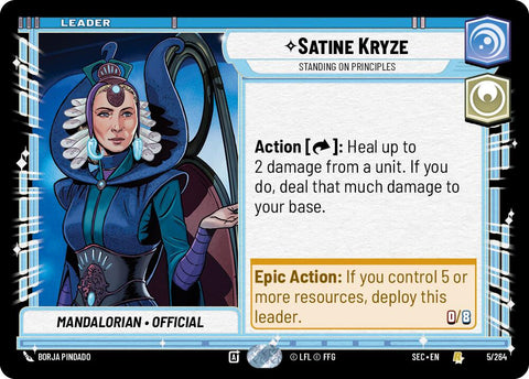 Satine Kryze - Standing on Principles (5/264) (5/264) [Secrets of Power] - The Mythic Store | 24h Order Processing