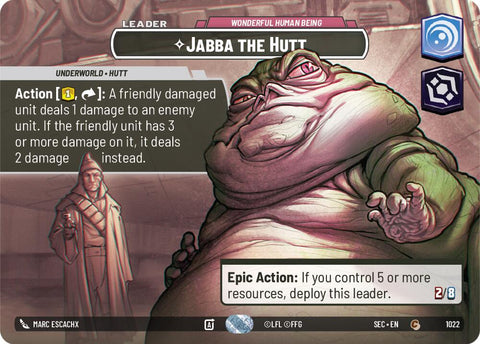 Jabba the Hutt - Wonderful Human Being (Showcase) (1022) (1022) [Secrets of Power] - The Mythic Store | 24h Order Processing