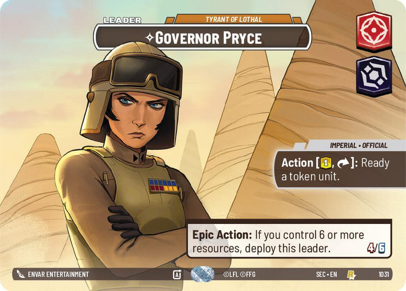 Governor Pryce - Tyrant of Lothal (Showcase) (1031) (1031) [Secrets of Power] - The Mythic Store | 24h Order Processing