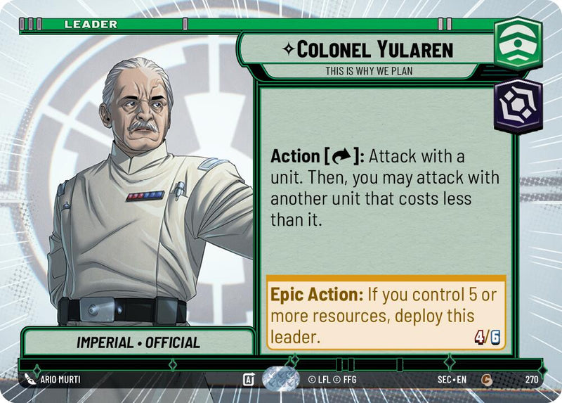 Colonel Yularen - This is Why We Plan (Hyperspace) (270) (270) [Secrets of Power] - The Mythic Store | 24h Order Processing