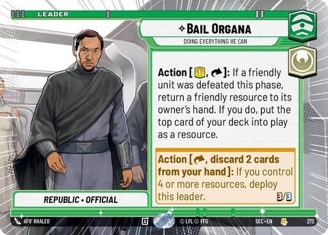 Bail Organa - Doing Everything He Can (Hyperspace) (272) (272) [Secrets of Power] - The Mythic Store | 24h Order Processing