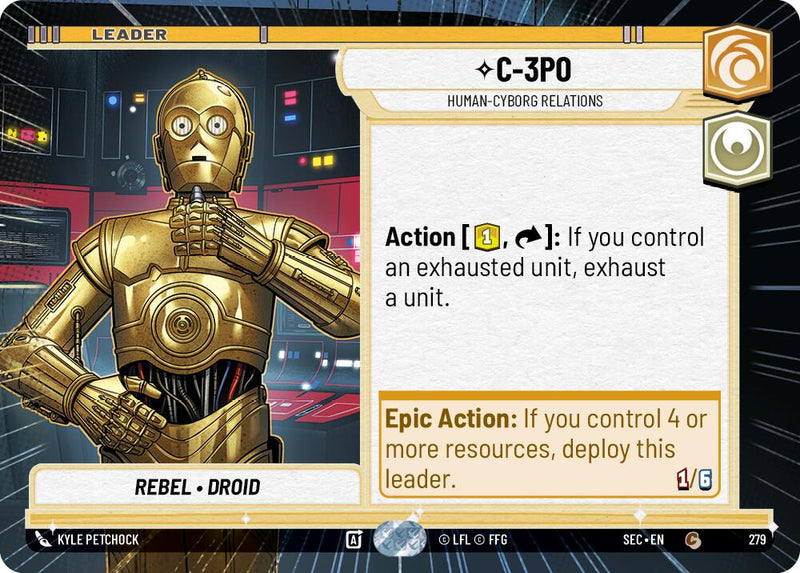 C-3PO - 3PO (279) - Human-Cyborg Relations (Hyperspace) (279) (279) [Secrets of Power] - The Mythic Store | 24h Order Processing