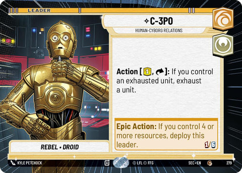 C-3PO - 3PO (279) - Human-Cyborg Relations (Hyperspace) (279) (279) [Secrets of Power] - The Mythic Store | 24h Order Processing