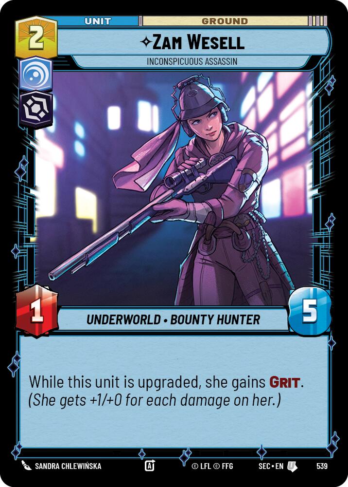 Zam Wesell - Inconspicuous Assassin (Foil) (539) (539) [Secrets of Power] - The Mythic Store | 24h Order Processing