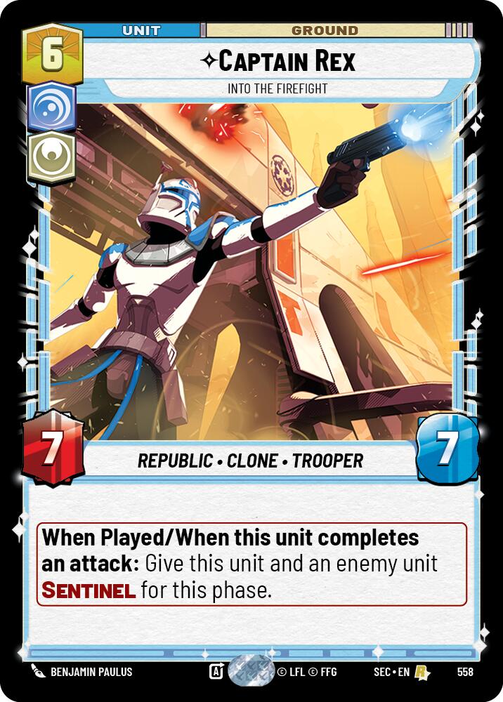 Captain Rex - Into the Firefight (Foil) (558) (558) [Secrets of Power] - The Mythic Store | 24h Order Processing