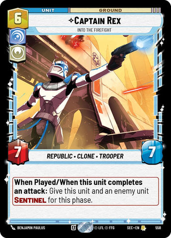 Captain Rex - Into the Firefight (Foil) (558) (558) [Secrets of Power] - The Mythic Store | 24h Order Processing