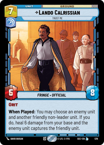 Lando Calrissian - Trust Me (Foil) (578) (578) [Secrets of Power] - The Mythic Store | 24h Order Processing