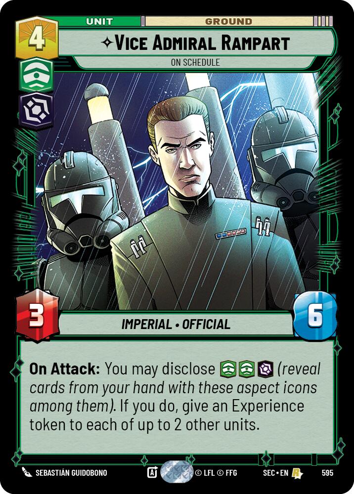 Vice Admiral Rampart - On Schedule (Foil) (595) (595) [Secrets of Power] - The Mythic Store | 24h Order Processing