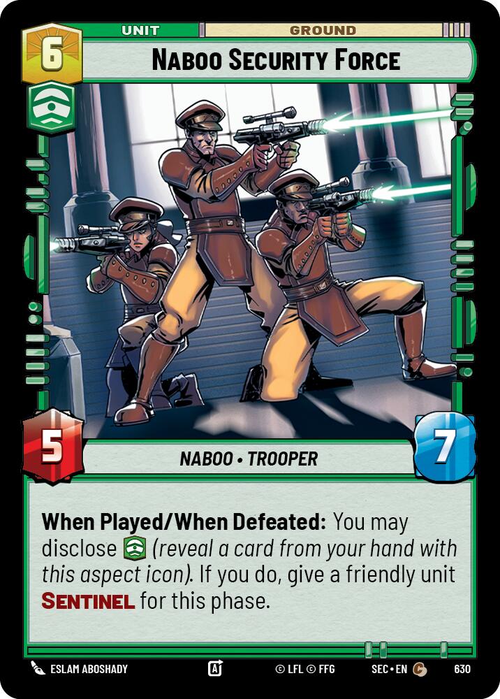 Naboo Security Force (630) (Foil) (630) [Secrets of Power] - The Mythic Store | 24h Order Processing