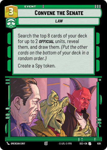 Convene the Senate (638) (Foil) (638) [Secrets of Power] - The Mythic Store | 24h Order Processing