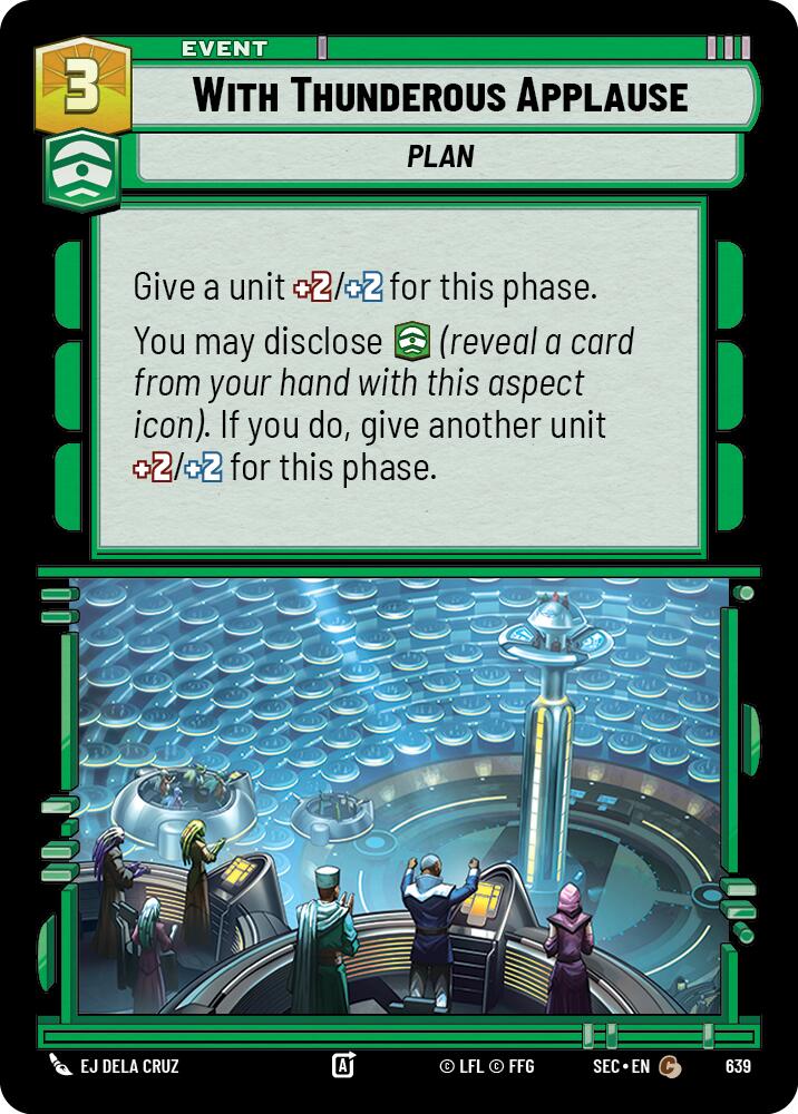 With Thunderous Applause (639) (Foil) (639) [Secrets of Power] - The Mythic Store | 24h Order Processing