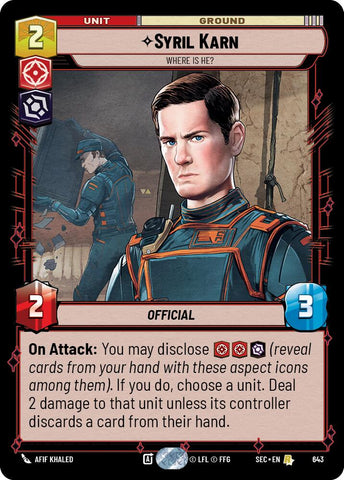 Syril Karn (643) - Where Is He? (Foil) (643) [Secrets of Power] - The Mythic Store | 24h Order Processing