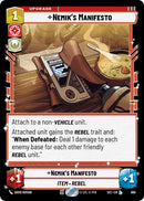 Nemik's Manifesto (666) (Foil) (666) [Secrets of Power] - The Mythic Store | 24h Order Processing