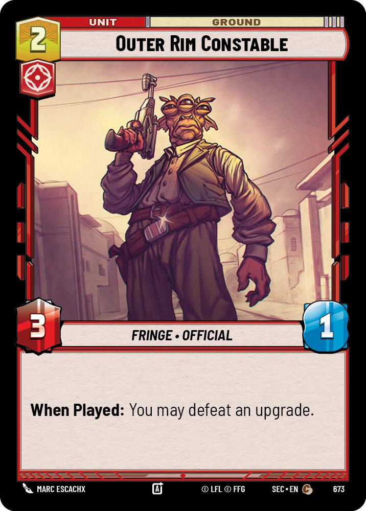 Outer Rim Constable (673) (Foil) (673) [Secrets of Power] - The Mythic Store | 24h Order Processing