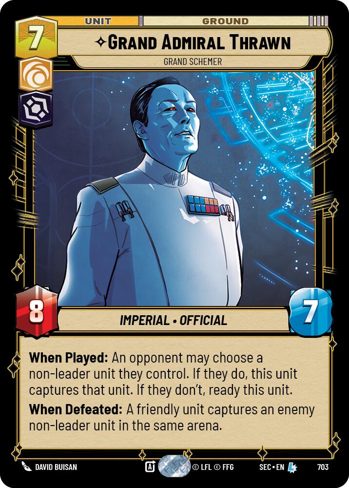 Grand Admiral Thrawn - Grand Schemer (Foil) (703) (703) [Secrets of Power] - The Mythic Store | 24h Order Processing