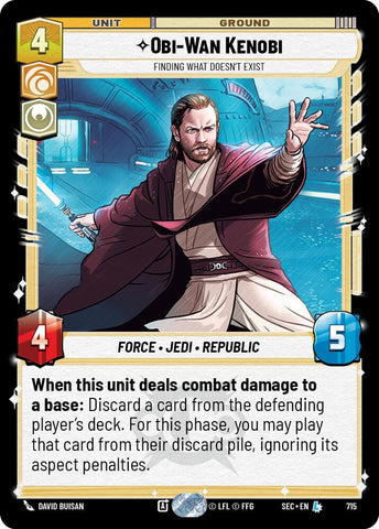 Obi-Wan Kenobi - Wan Kenobi (715) - Finding What Doesn't Exist (Foil) (715) (715) [Secrets of Power] - The Mythic Store | 24h Order Processing