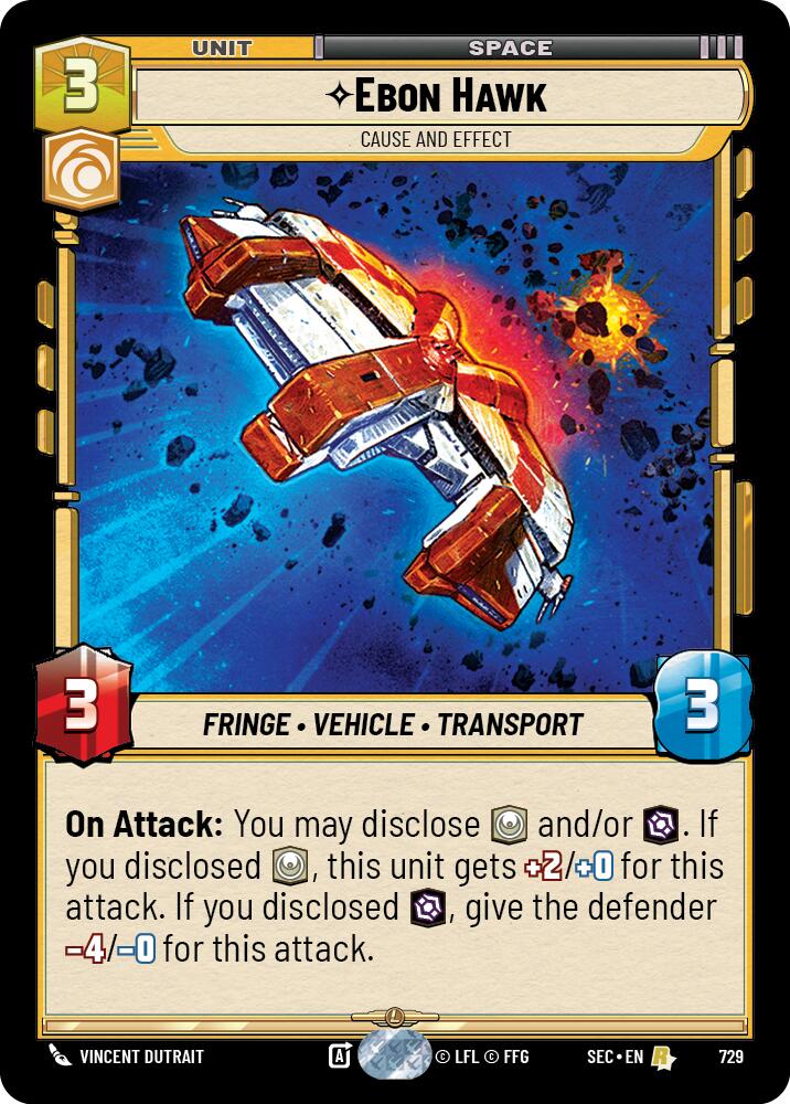 Ebon Hawk - Cause and Effect (Foil) (729) (729) [Secrets of Power] - The Mythic Store | 24h Order Processing