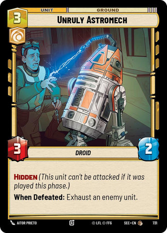 Unruly Astromech (731) (Foil) (731) [Secrets of Power] - The Mythic Store | 24h Order Processing