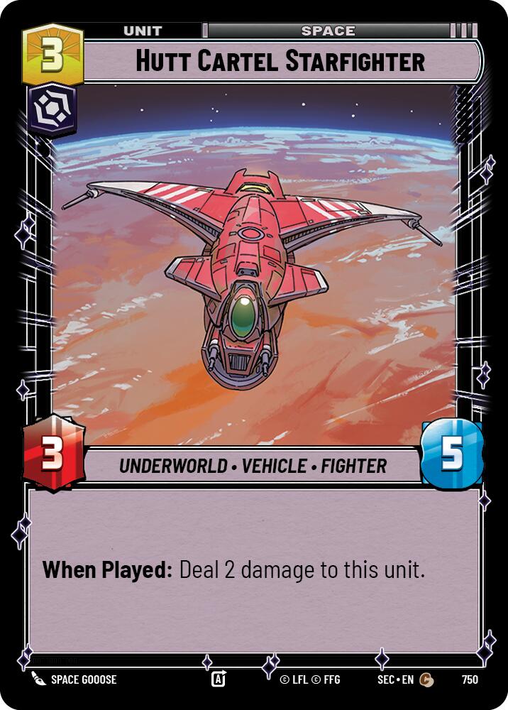 Hutt Cartel Starfighter (750) (Foil) (750) [Secrets of Power] - The Mythic Store | 24h Order Processing