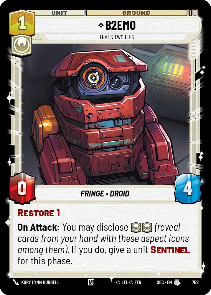 B2EMO - That's Two Lies (Foil) (758) (758) [Secrets of Power] - The Mythic Store | 24h Order Processing