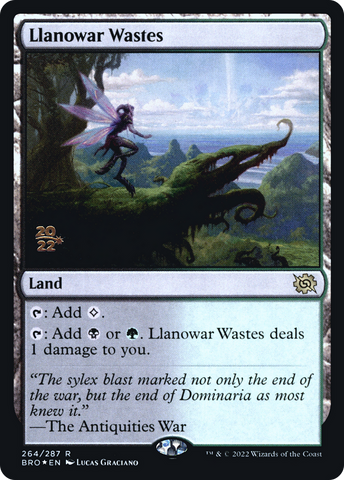 Llanowar Wastes [The Brothers' War Prerelease Promos] - The Mythic Store | 24h Order Processing