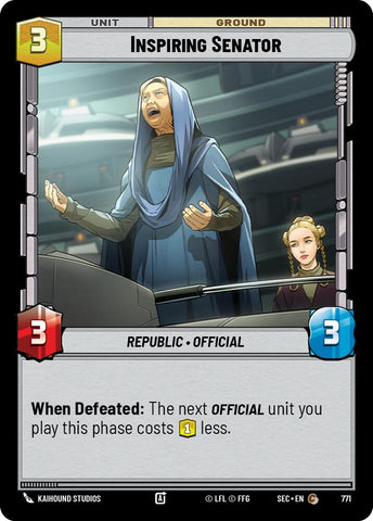 Inspiring Senator (771) (Foil) (771) [Secrets of Power] - The Mythic Store | 24h Order Processing