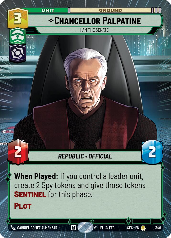 Chancellor Palpatine - I Am the Senate (Hyperspace) (346) (346) [Secrets of Power] - The Mythic Store | 24h Order Processing