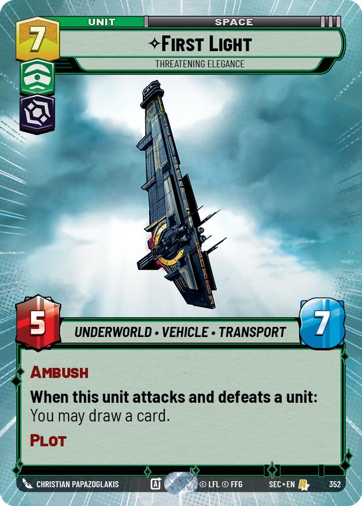 First Light - Threatening Elegance (Hyperspace) (352) (352) [Secrets of Power] - The Mythic Store | 24h Order Processing