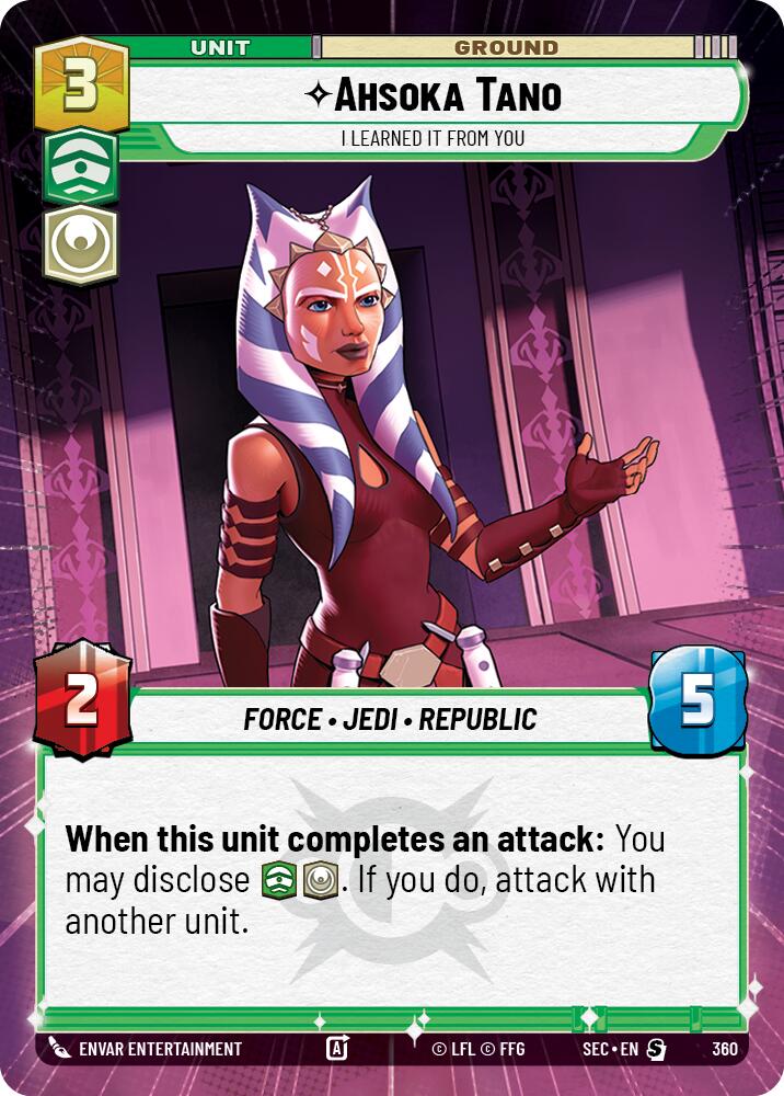 Ahsoka Tano - I Learned It from You (Hyperspace) (360) (360) [Secrets of Power] - The Mythic Store | 24h Order Processing