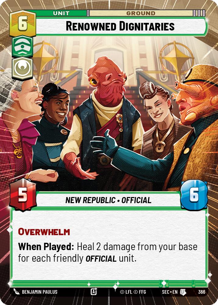 Renowned Dignitaries (366) (Hyperspace) (366) [Secrets of Power] - The Mythic Store | 24h Order Processing