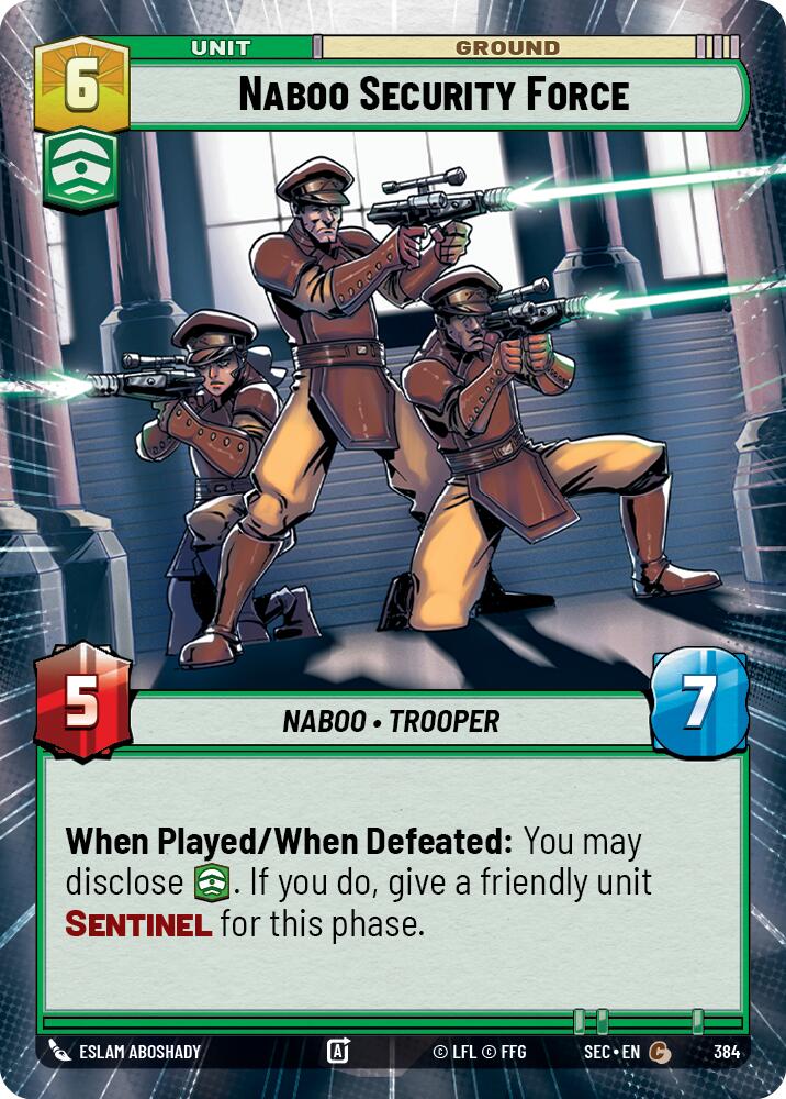 Naboo Security Force (384) (Hyperspace) (384) [Secrets of Power] - The Mythic Store | 24h Order Processing