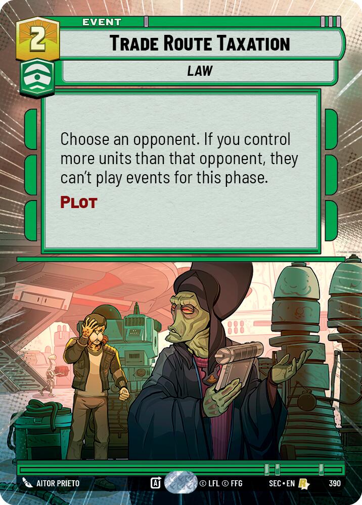 Trade Route Taxation (390) (Hyperspace) (390) [Secrets of Power] - The Mythic Store | 24h Order Processing