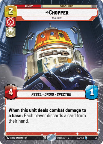 Chopper - War Hero (Hyperspace) (411) (411) [Secrets of Power] - The Mythic Store | 24h Order Processing