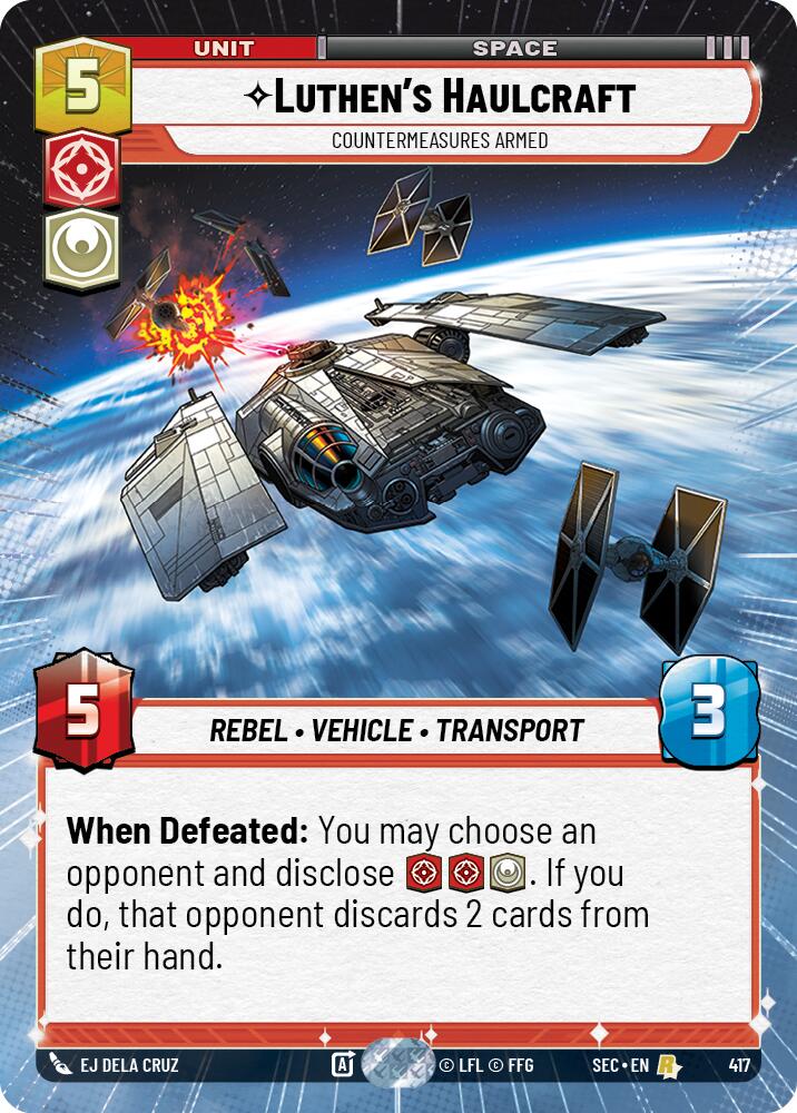 Luthen's Haulcraft - Countermeasures Armed (Hyperspace) (417) (417) [Secrets of Power] - The Mythic Store | 24h Order Processing