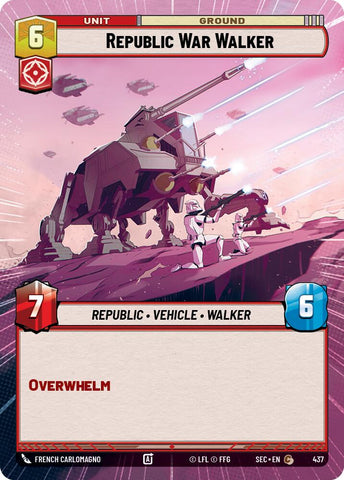 Republic War Walker (437) (Hyperspace) (437) [Secrets of Power] - The Mythic Store | 24h Order Processing