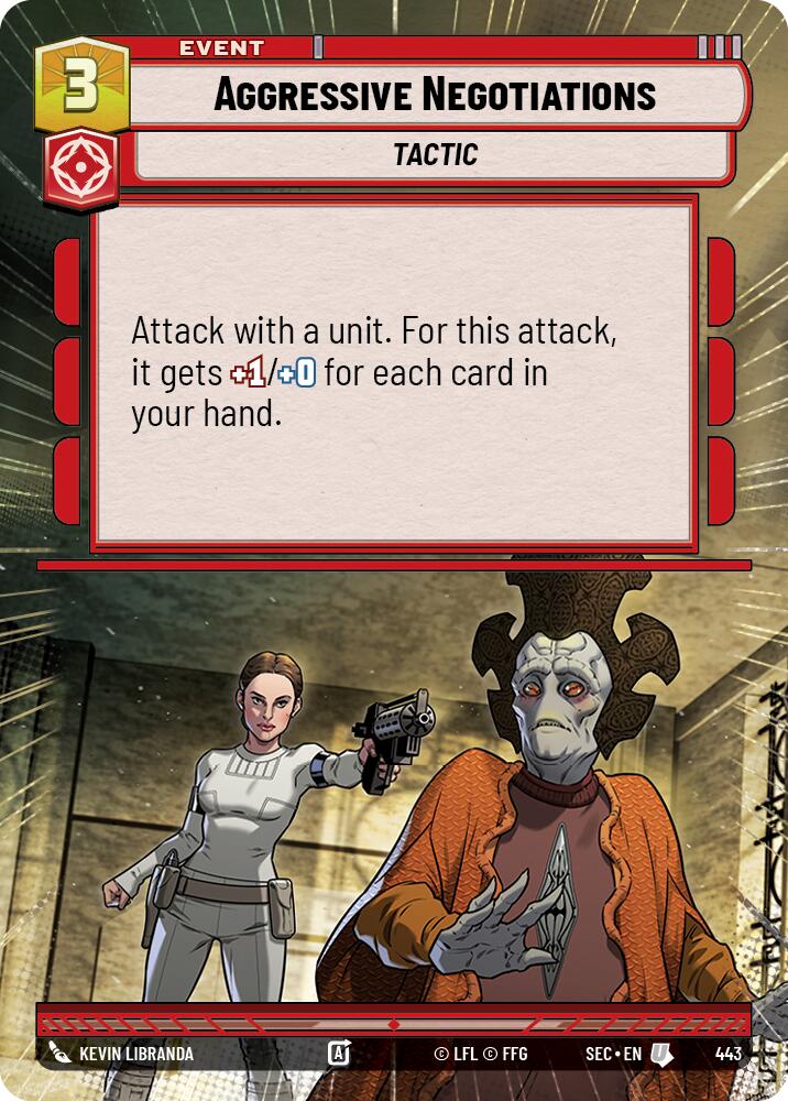 Aggressive Negotiations (443) (Hyperspace) (443) [Secrets of Power] - The Mythic Store | 24h Order Processing